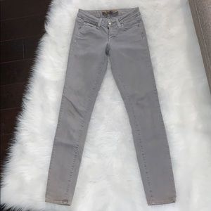 Grey Paige Denim Skinny Jeans